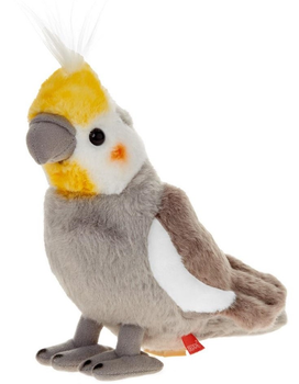 Maskotka Beppe Papuga Nimfa Szary 20 cm (5901703120765)