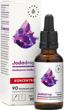 Aura Herbals Jodadrop 30 ml Wspiera Pracę Tarczycy (5902479611112)