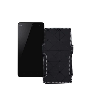 Чохол-книжка з екошкіри для телефону Xiaomi Mi Note Чорний ромб