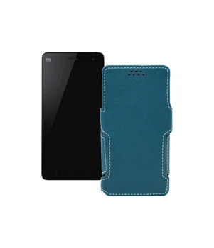 Чохол-книжка з екошкіри для телефону Xiaomi Mi Note Тм. Бірюзовий