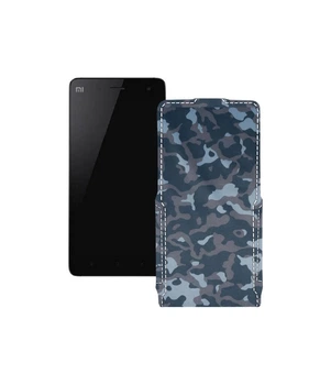 Чохол-флип з екошкіри для телефону Xiaomi Mi Note Хаки-синій