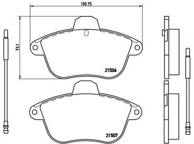 Гальмівні колодки дискові Brembo (P61046)