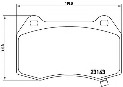 Гальмівні колодки дискові Brembo (P09003)