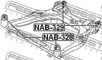 Сайлентблок подвески Febest (NAB329)