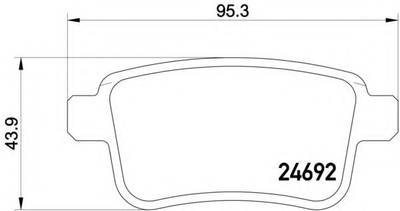 Гальмівні колодки дискові Brembo (P50107)