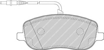 Тормозные колодки, дисковые. Ferodo (FDB1556)