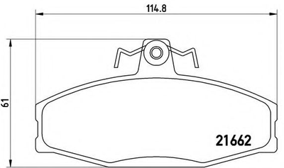 Гальмівні колодки дискові Brembo (P85022)