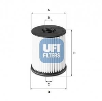 Топливный фильтр UFI (2612200)