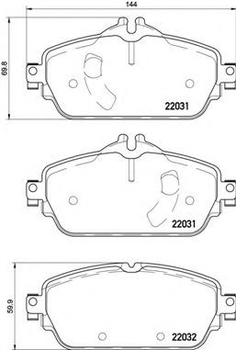 Гальмівні колодки дискові Brembo (P50119)