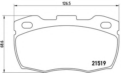 Гальмівні колодки дискові Brembo (P44015)