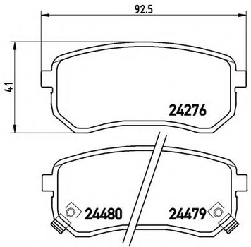 Гальмівні колодки дискові Brembo (P30033)