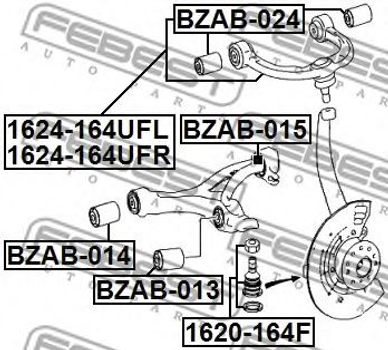 Сайлентблок підвіски Febest (BZAB015)