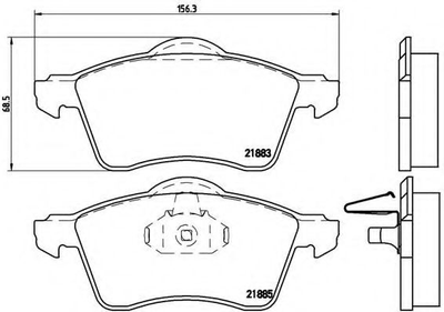 Гальмівні колодки дискові Brembo (P85047)