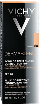 Тональний флюїд для обличчя Vichy Dermablend матуючий 20 Vanilla 30 мл (3337875572385)