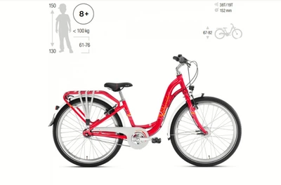 Дитячий велосипед Puky Skyride 24-7 Alu Berry, 8 років+ (4865)
