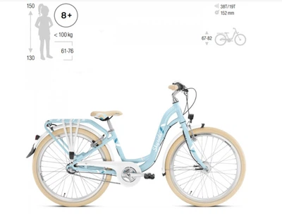 Велосипед для дівчинки від 8 років Puky Skyride 24-3 Light Classic Blue 4801