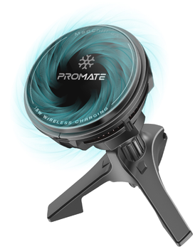 Автодержатель для телефона магнитный Promate MagChill-Ga Black (magchill-ga)