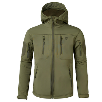 Чоловіча куртка Eagle Soft Shell JA-01-0 з флісом Green Olive S