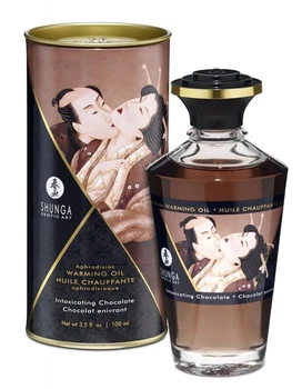 Cогревающее массажное масло Shunga Warming Oil Chocolate 100 мл