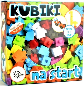 Klocki konstrukcyjne Abino Kubiki Na start 70 elementów (5907518337015)