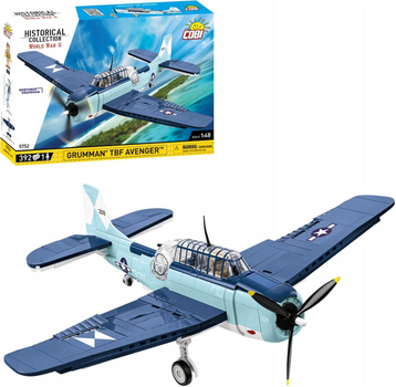 Klocki konstrukcyjne Cobi HC WWII Grumman Tbf Avenger 393 elementy (5902251057527)