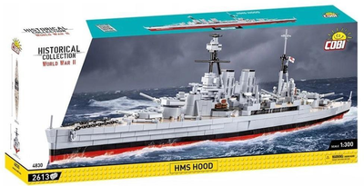 Конструктор Cobi HC WWII HMS Hood 2613 деталей (5902251415341)