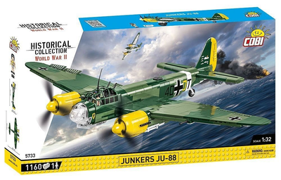 Конструктор Cobi HC WWII Junkers Ju 88 1161 деталь (5902251057336)