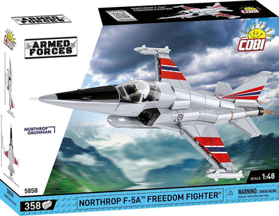 Klocki konstrukcyjne Cobi Armed Forces Northrop F-5A Freedom Fighter 358 elementów (5902251058586)