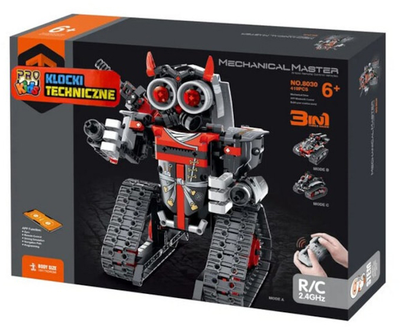 Klocki konstrukcyjne Pro Kids 3 w 1 Robot auto Czerwony 419 elementów (5903943005567)