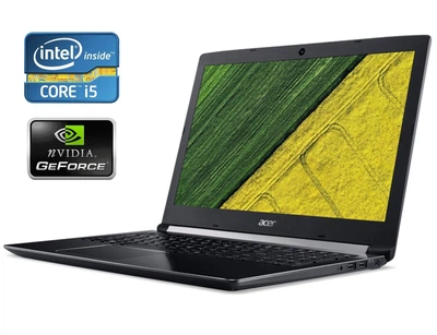 Ноутбук Acer Aspire 5 A515-51G / 15.6" (1920x1080) TN / Intel Core i3-6006U (2 (4) ядра по 2.0 GHz) / 12 GB DDR4 / 512 GB SSD + 1000 HDD / nVidia GeForce 940MX, 2 GB GDDR5, 64-bit / WebCam б/в