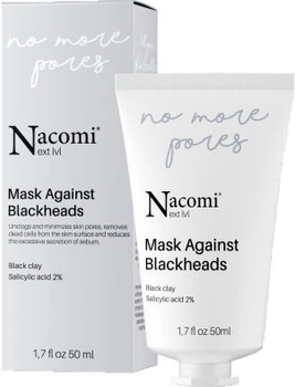 Маска для обличчя Nacomi Next Level Чорна глина з Саліциловою кислотою 2% 50 мл (5902539700183)