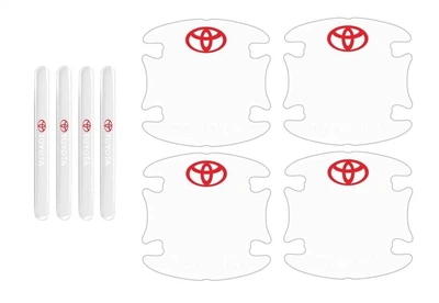 Защитная пленка для дверных ручек Toyota силиконовая прозрачная (8шт)