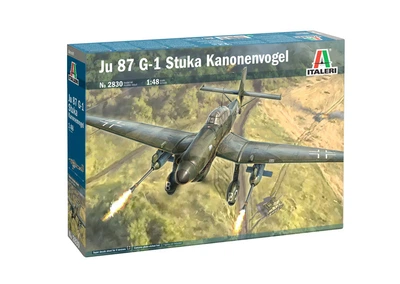 Сборная модель 1/48 самолет Ju 87 G-1 Stuka Kanonenvogel Italeri 2830