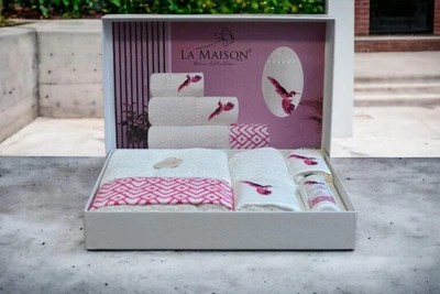 Подарочный набор полотенец La Maison, 3 шт. с ароматом для дома Edna