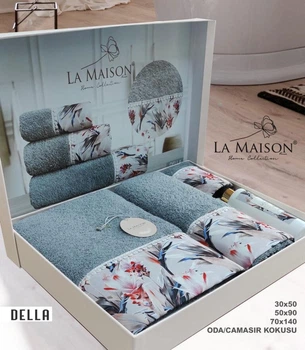 Подарочный набор полотенец La Maison, 3 шт. с ароматом для дома Irmak