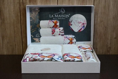 Подарочный набор полотенец La Maison, 3 шт. с ароматом для дома Aster