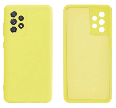 Чехол противоударный Silicone case защита камеры Kassel для Samsung A72 (20) желтый Yellow