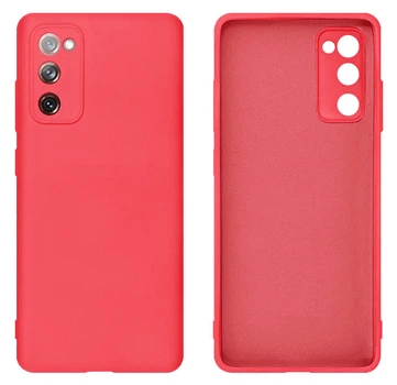 Чохол Silicone case Camera Protective Samsung S20 FE (12) кораловий Coral