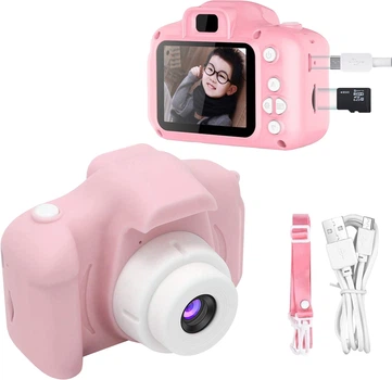 Детская цифровая фотокамера 5 Mp UFT F3 Pink (UFTF3Pinky)
