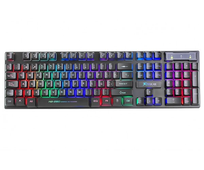 Клавіатура XTRIKE ME KB-280 USB RGB Black (6932391922347)