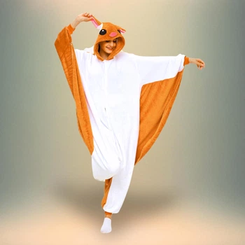 Пижама кигуруми My Kigu Женская Белка Летяга Оранжевая размер M 155-165 см (110641)