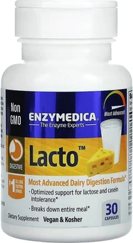 Пребіотики Enzymedica Lacto ферменти для перетравлення лактози 30 капсул (670480241202)