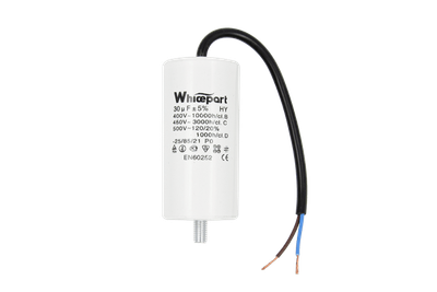 Конденсатор CBB60-G 30 мкФ, 450 В, Whicepart/Jyul (провод + болт)