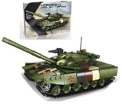Конструктор детский военный игровой танк ВСУ на 502 детали