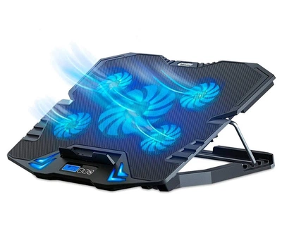 Охлаждающая подставка для ноутбука 15.6 дюймов Ice Coorel K-5 Led Blue 5xfans