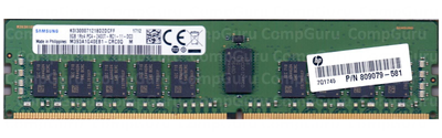 Серверна оперативна пам'ять Samsung M393A1G40EB1-CRC0Q DDR4 8GB 2400MHz RDIMM 1Rx4 PC4-2400T HP 809079-581