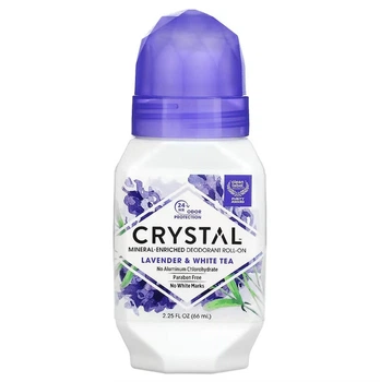 Натуральний кульковий дезодорант, CRYSTAL, лаванда та білий чай, 66 мл