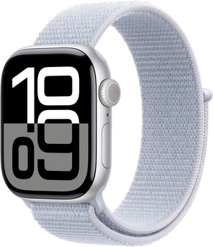 Смарт-часы Apple Watch Series 10 GPS 42mm Silver Aluminium Case with Blue Cloud Sport Loop (MWWD3QH/A)