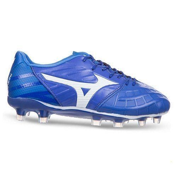Бутсы футбольная обувь кожанная MIZUNO 1762 размер 41 Синий-белый
