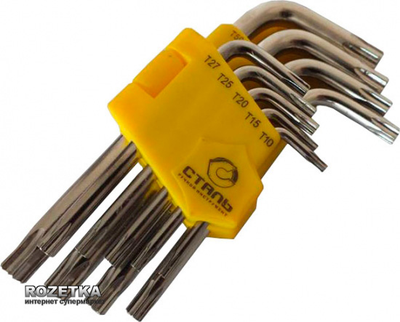 Набор шестигранных ключей СТАЛЬ TORX (445336)